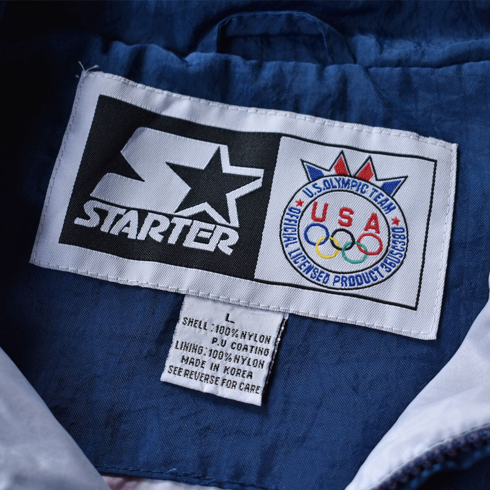 90's　STARTER/スターター "USA Olympic" 裏地付き ナイロンジャケット　230409