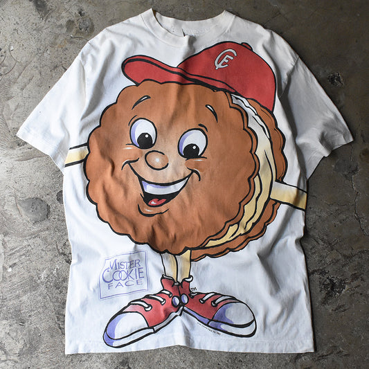 90’s Mister Cookie Face AOP！ 企業 キャラ Tシャツ USA製 220617H
