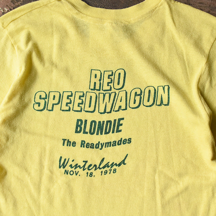70's REO Speedwagon×Blondie/REOスピードワゴン×ブロンディ　1978ライブTシャツ　USA製　