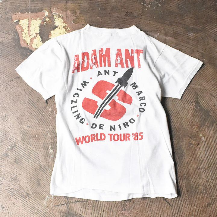 80's　ADAM ANT/アダム・アント　1985ワールドツアーTシャツ　コピーライト入り　