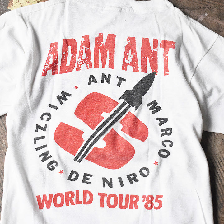 80's　ADAM ANT/アダム・アント　1985ワールドツアーTシャツ　コピーライト入り