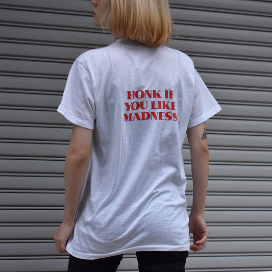 80's Madness "Honk if you like Madness" オーバープリント ロック Tシャツ 写真集"Couleurshirt"掲載 221014HY33