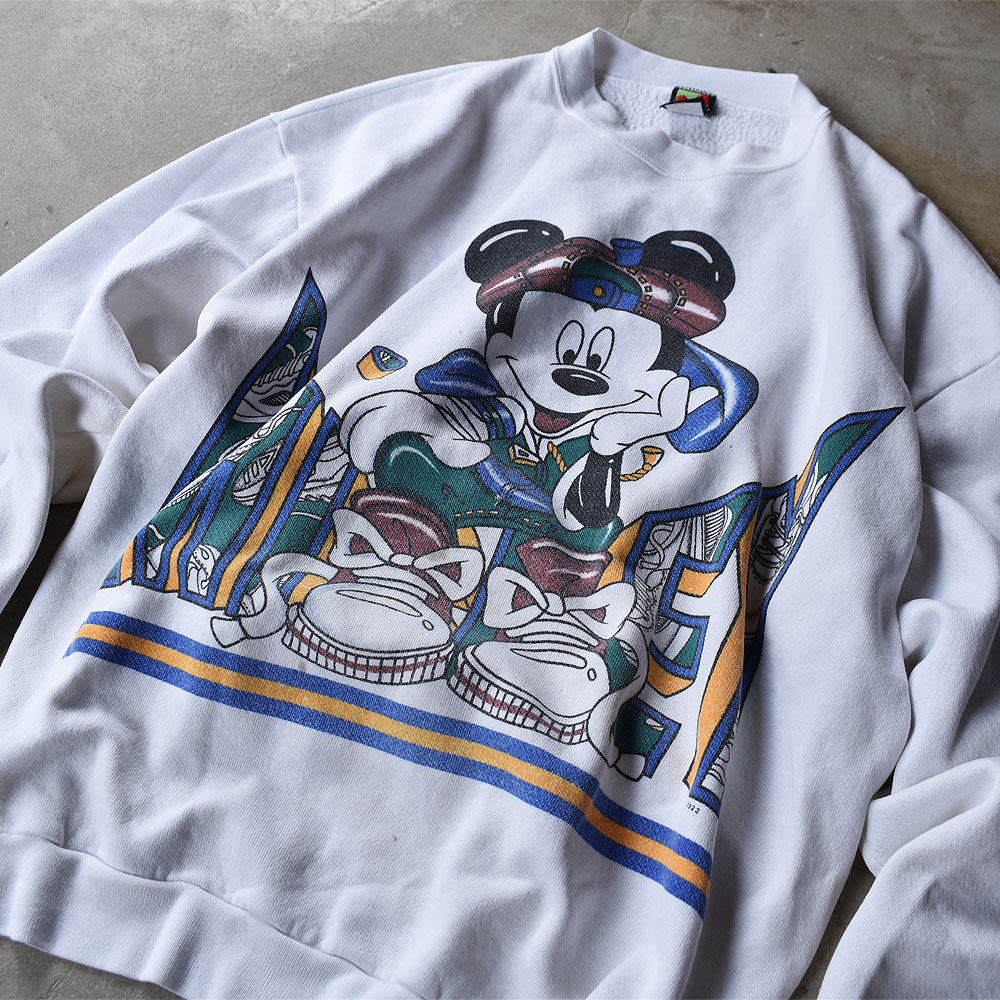 90's　Disney/ディズニー “Mickey” スウェット　USA製　221019