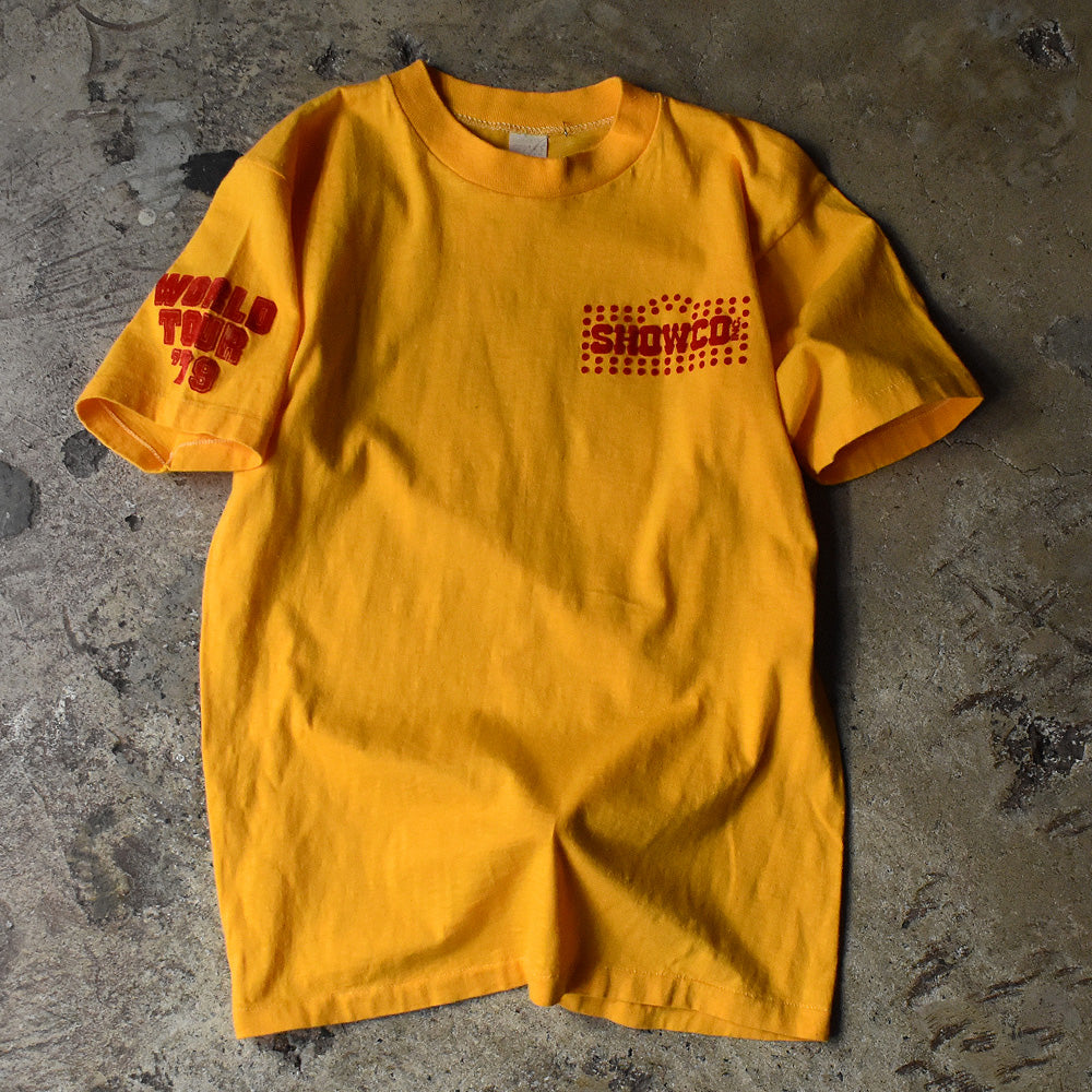 70's　SHOWCO　The Jacksons "1979 World Tour" Tee　"Couleurshirt掲載" 230112HY33