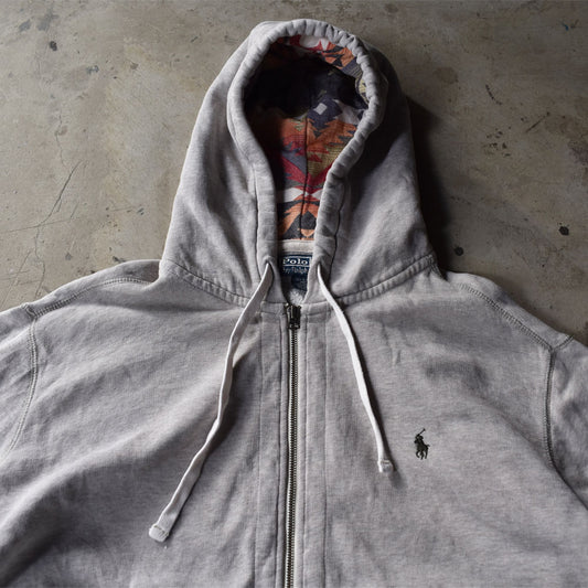 90's Polo Ralph Lauren/ポロ ラルフローレン ネイティブ柄 フルジップパーカー 230221