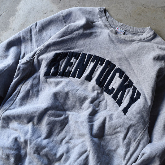 90's　Champion/チャンピオン “KENTUCKY” ワッペン刺繍 RWスウェット　221103