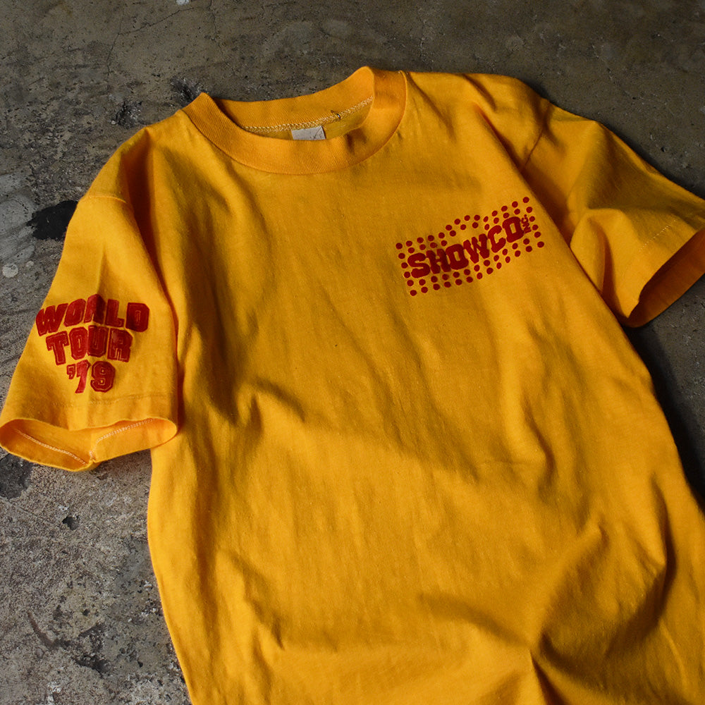 70's　SHOWCO　The Jacksons "1979 World Tour" Tee　"Couleurshirt掲載" 230112HY33