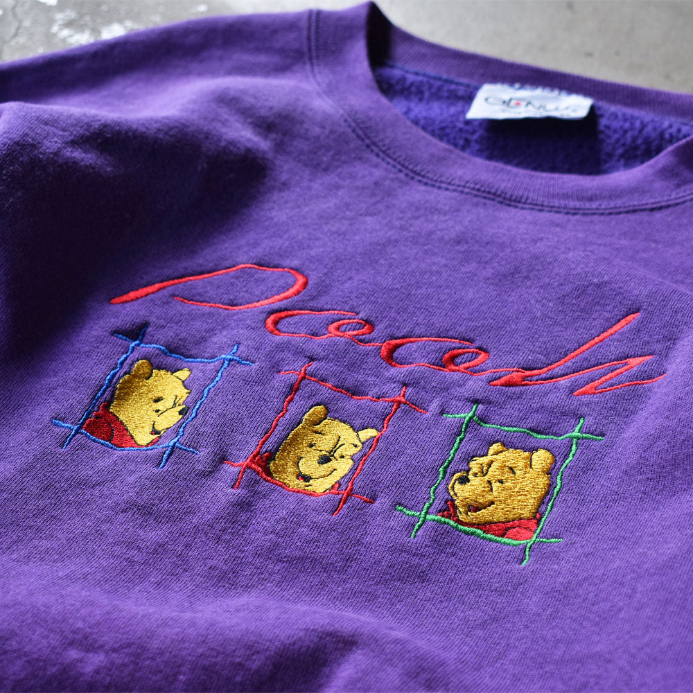 90's　Disney/ディズニー “pooh” スウェット　USA製　230418