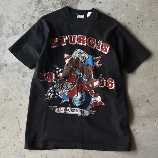 90's　“STURGIS 1996” MOTORCYCLE Tee　USA製　220701