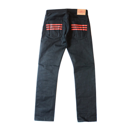 Hiroshima Denim スリムストレート 黒