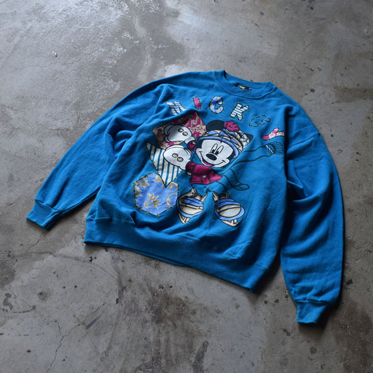 90’s Disney “Ice skate Mickey” スウェット USA製 221015