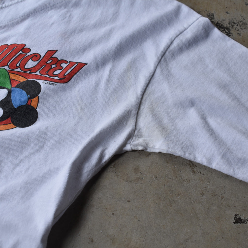 90’s　Disney/ディズニー ”Mickey” ベースボールシャツ　USA製　220713