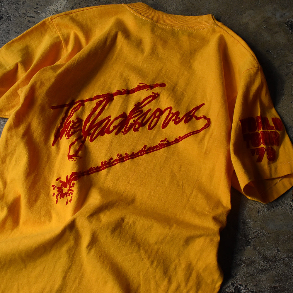 70's　SHOWCO　The Jacksons "1979 World Tour" Tee　"Couleurshirt掲載" 230112HY33