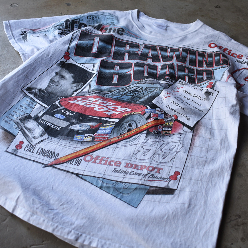 Y2K　NASCAR “CARL EDWARDS #99” AOP！ レーシング Tシャツ 　230417