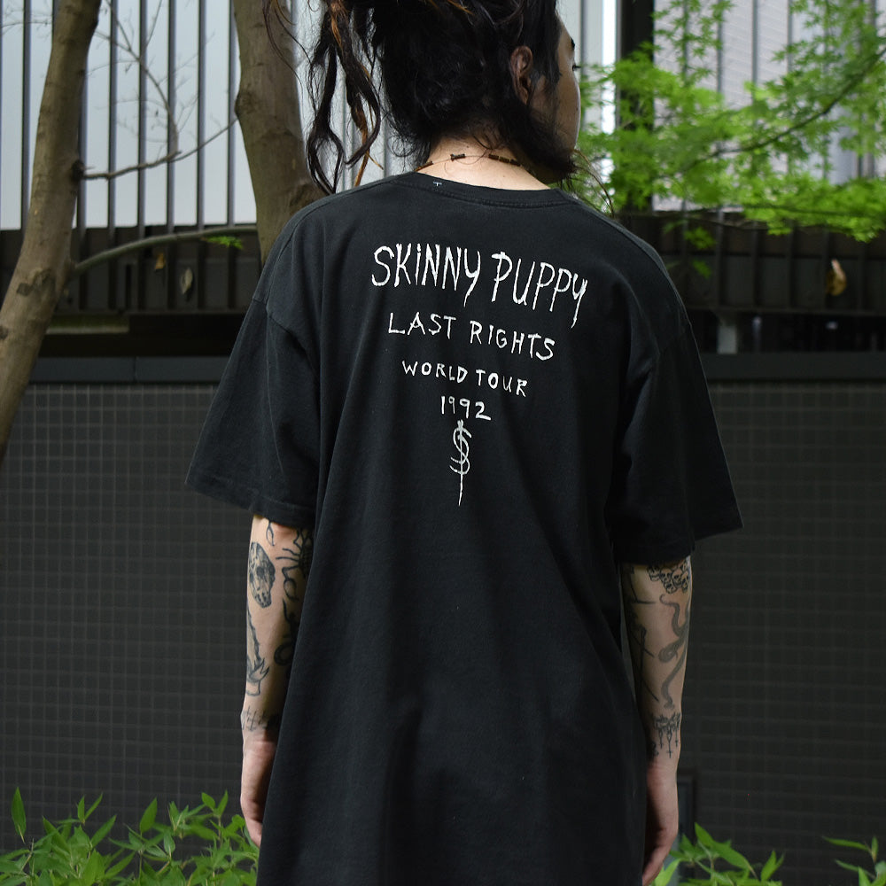 90's　Skinny Puppy/スキニー・パピー　"Last Rights" world tour Tee　220714H
