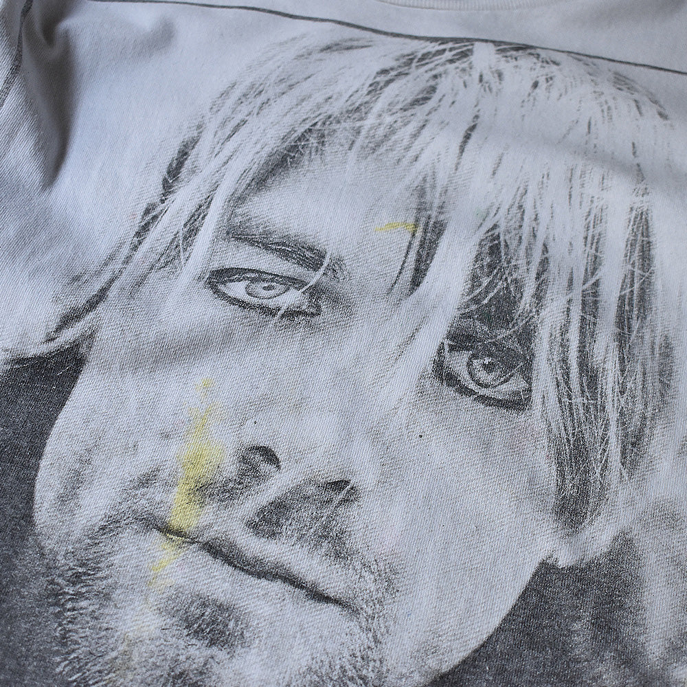 90's　NIRVANA/ニルヴァーナ　"Kurt Cobain/カートコバーン"　追悼フォトTee　220622H