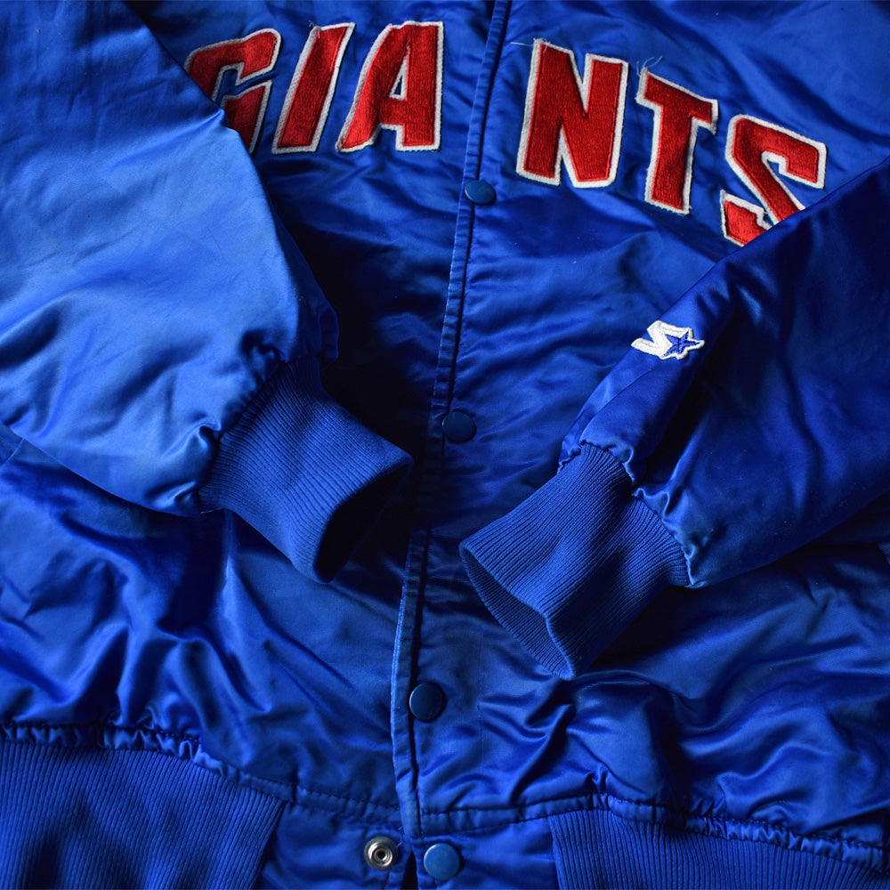 90's　NFL New York Giants/ニューヨーク・ジャイアンツ ナイロン スタジャン アワードジャケット　USA製　221229