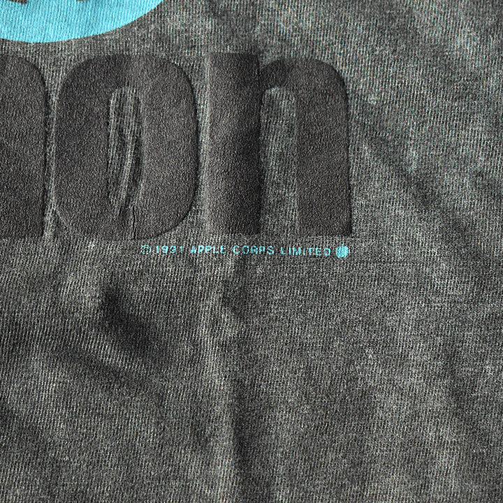 90's　John Lennon/ジョン・レノン "PEACE" Tシャツ　コピーライト入り　