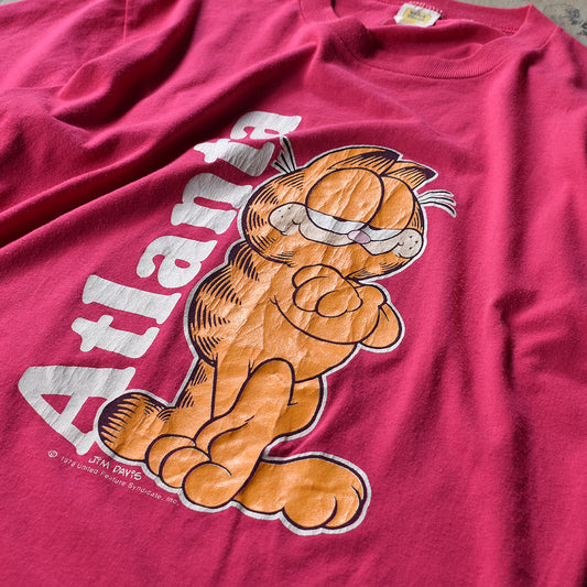 80's Garfield/ガーフィールド "Atlanta" Tee USA製 220706