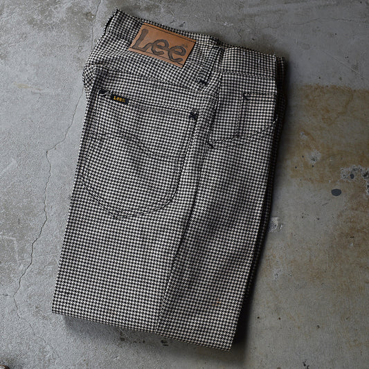 70's デッドストック! Lee/リー 200 ブーツカット フレア チェックパンツ USA製 220913