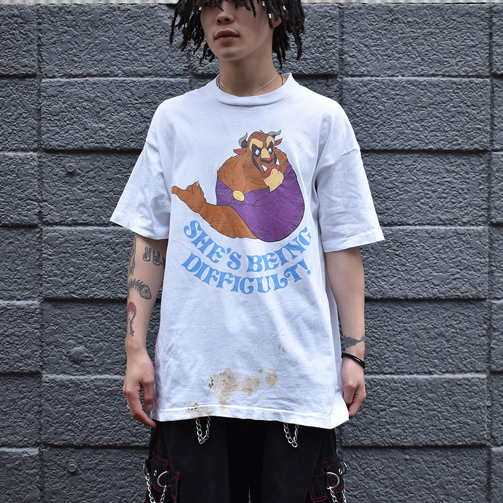 ディズニー vintage tシャツ 美女と野獣