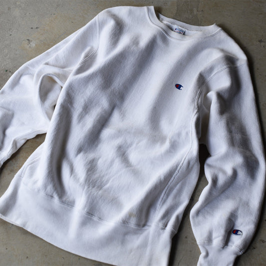 90’s Champion 無地 ホワイト! RWスウェット USA製 220807