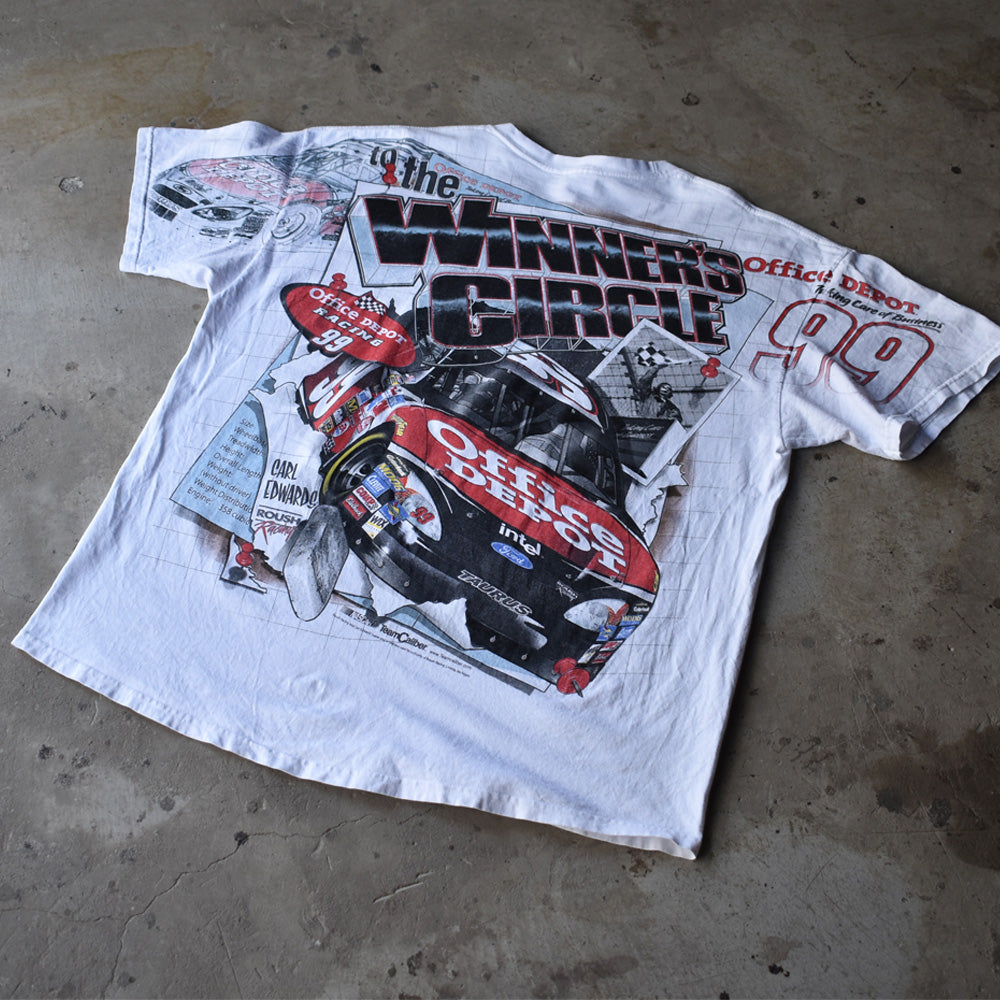 Y2K　NASCAR “CARL EDWARDS #99” AOP！ レーシング Tシャツ 　230417