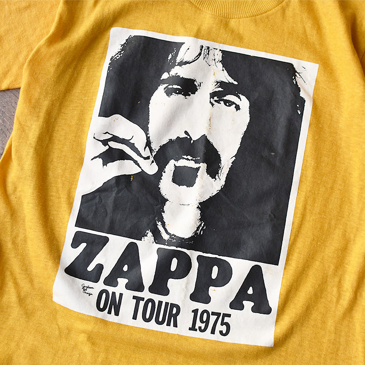 70's　Frank Zappa/フランク・ザッパ　"ON TOUR 1975" Tシャツ　