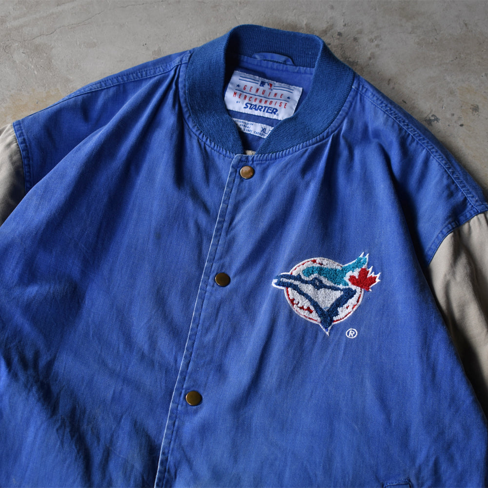 90's　STARTER/スターター " MLB Toronto Blue Jays" コットン スタジャン　221130