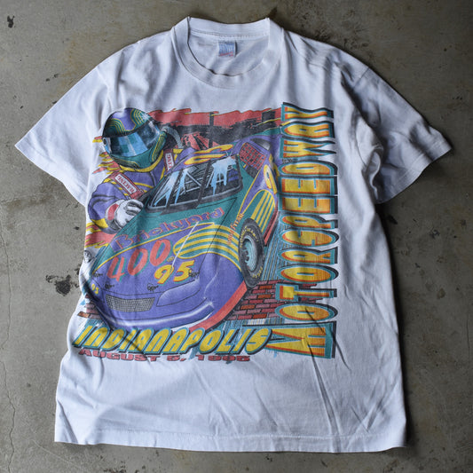 90's　“Indianapolis Motor Speedway” レーシング Tee　USA製　220822