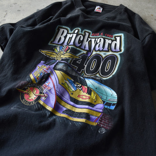 90’s　”Brickyard 400” NASCAR レーシング Tee　USA製　220729