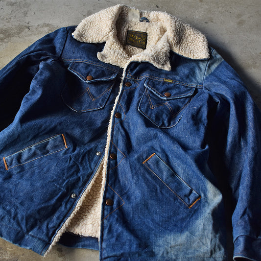 70’s Wrangler 黒タグ! デニムボアジャケット USA製 230104