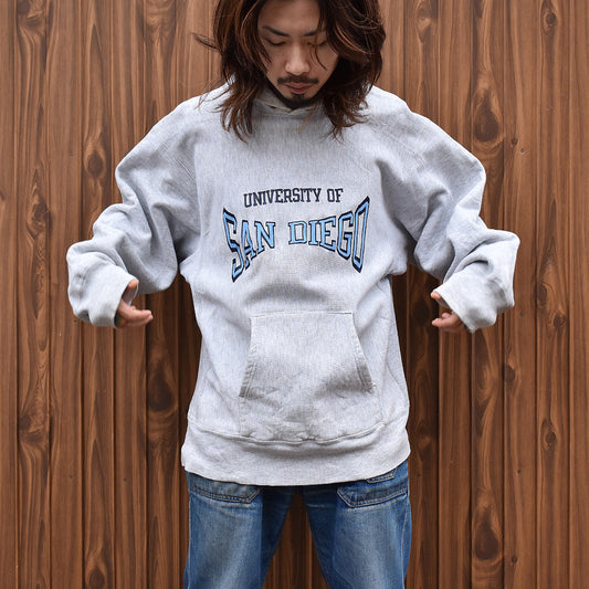 80's Champion "SAN DIEGO" リバースウィーブ パーカー USA製 230226H