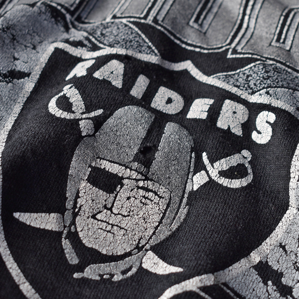 90's　LOGO7 “NFL Raiders/レイダース” 雰囲気◎ スウェット　USA製　230421