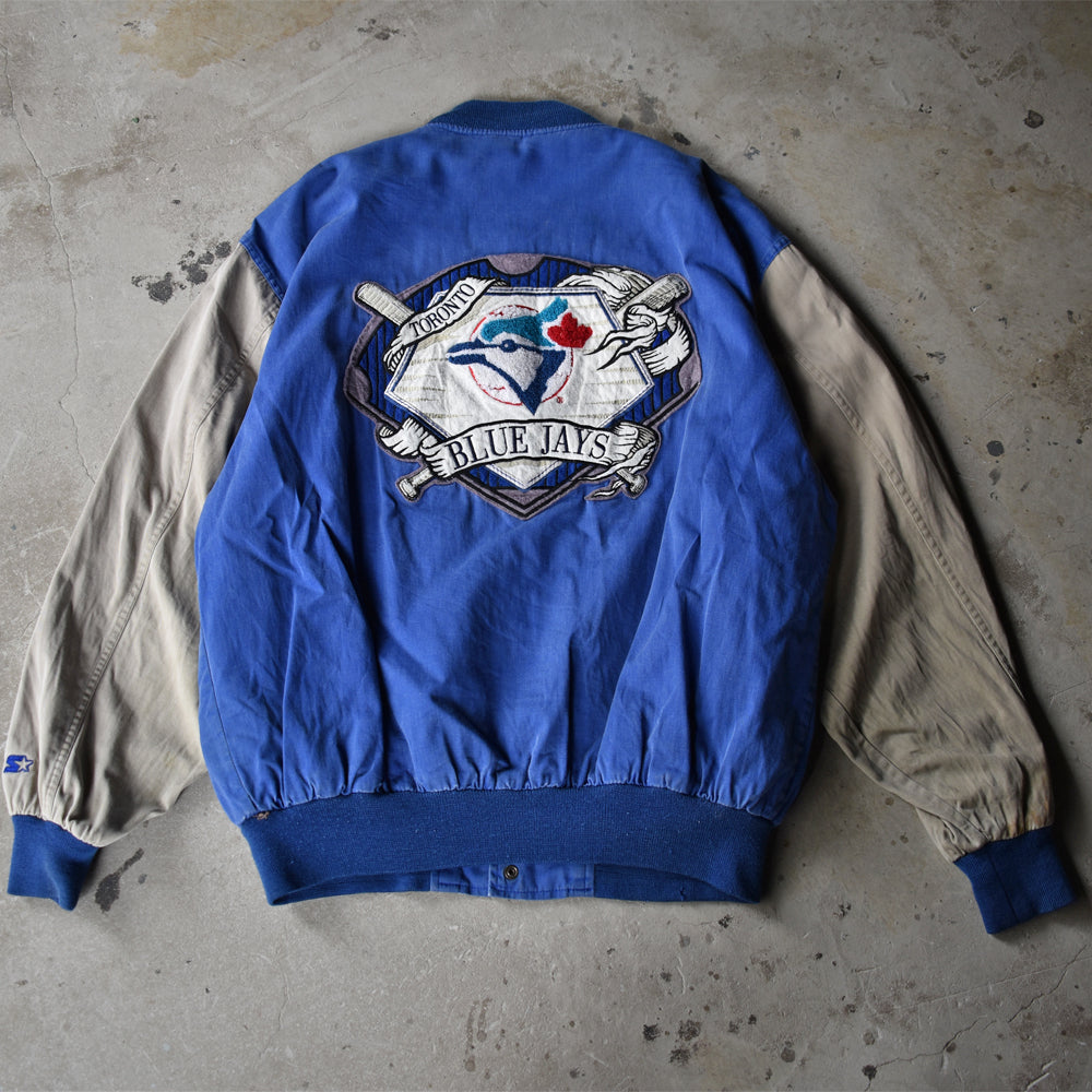90's　STARTER/スターター " MLB Toronto Blue Jays" コットン スタジャン　221130