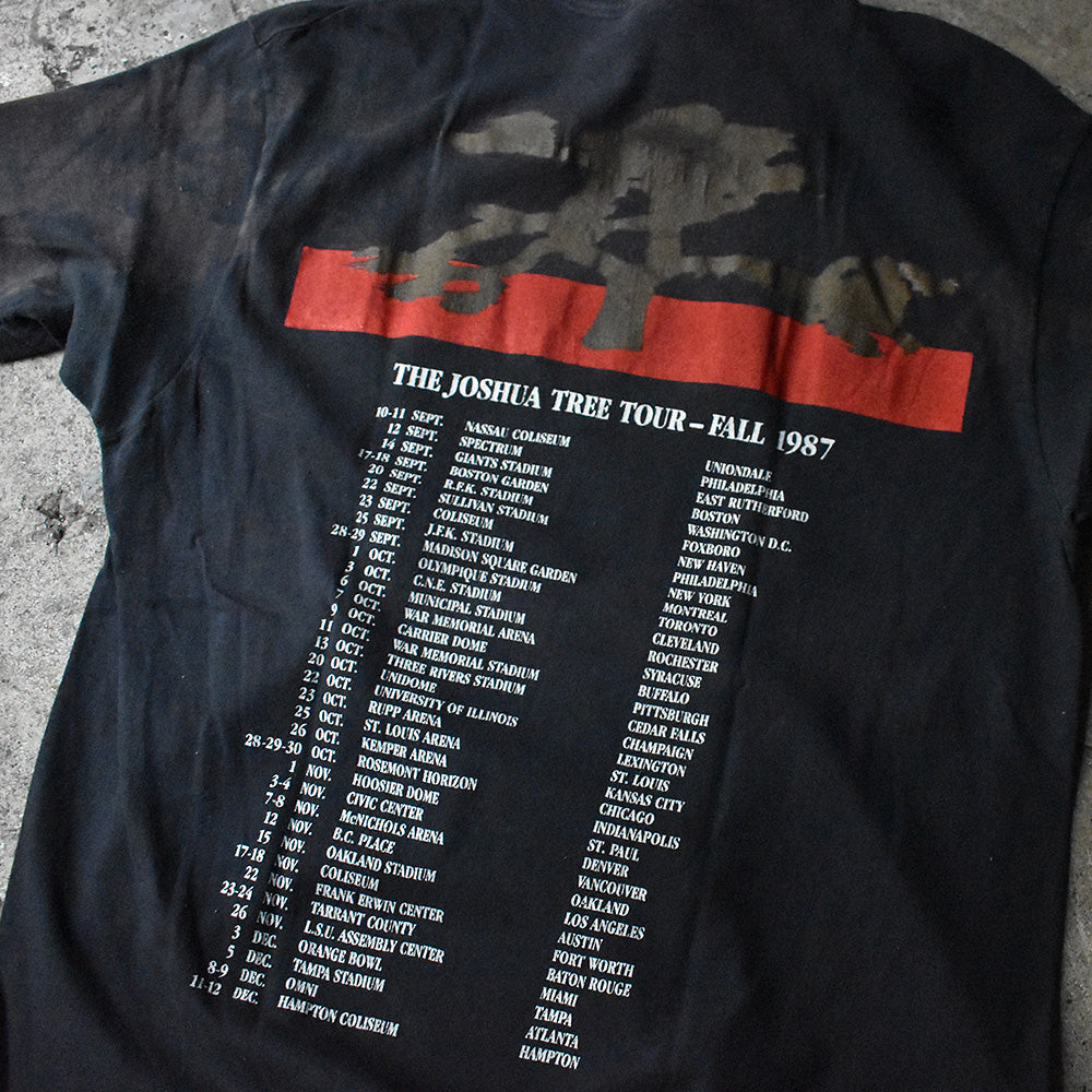 ヴィンテージ当時物1987 U2 Joshua Treeツアー Tシャツ