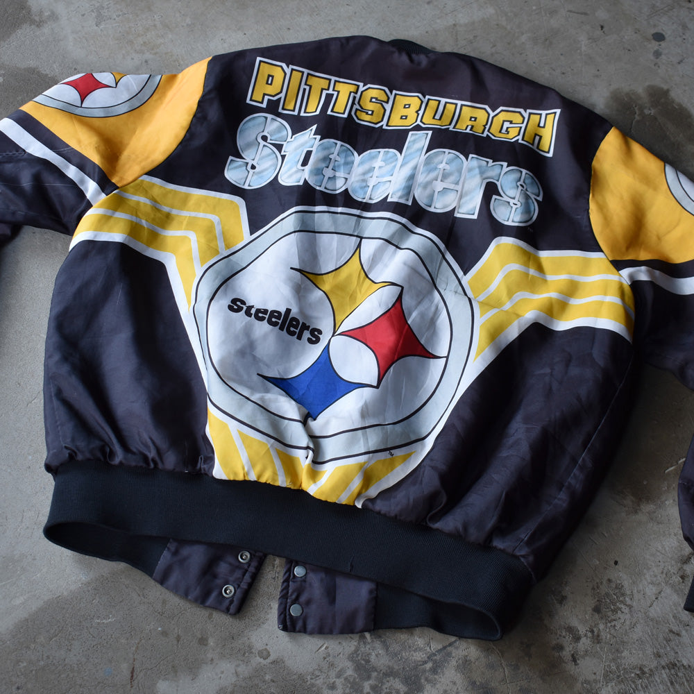 80's Chalk Line “NFL Pittsburgh Steelers” ナイロン アワードジャケット USA製 230401