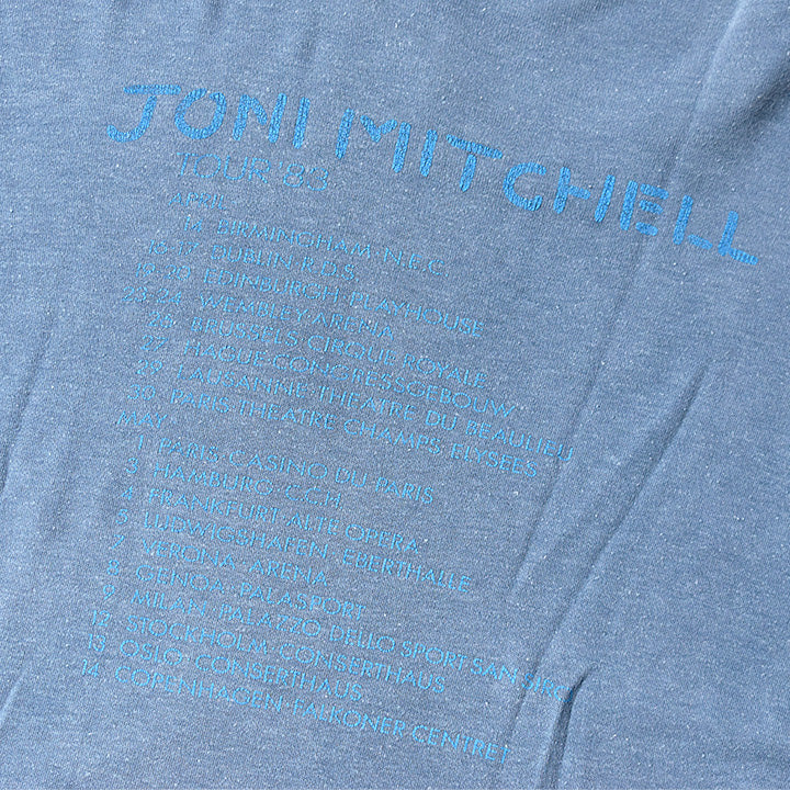 80's　Joni Mitchell/ジョニ・ミッチェル　"Refuge World Tour" Tシャツ　コピーライト入り　