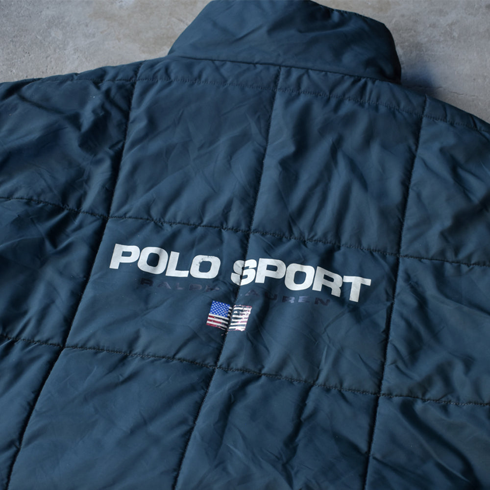 90’s　 POLO SPORT/ポロスポーツ RALPH LAUREN リバーシブル 中綿入り プルオーバー　230129