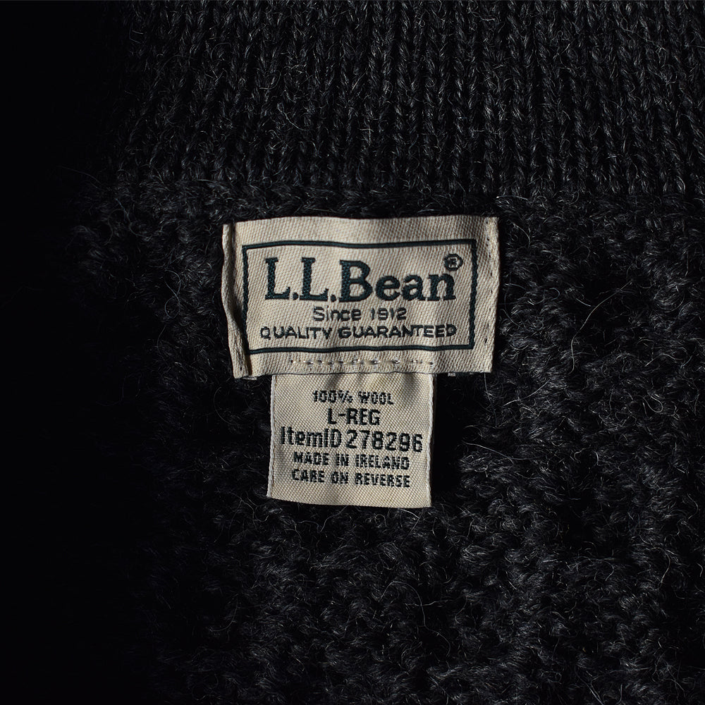 L.L.Bean/エルエルビーン ドライバーズニット フルジップ アランセーター　230131