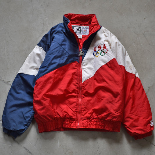 90's STARTER 中綿入り Olympic USAチーム ナイロンジャケット 221125