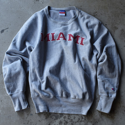 Y2K Champion/チャンピオン “MIAMI” カレッジプリント RWスウェット 220926