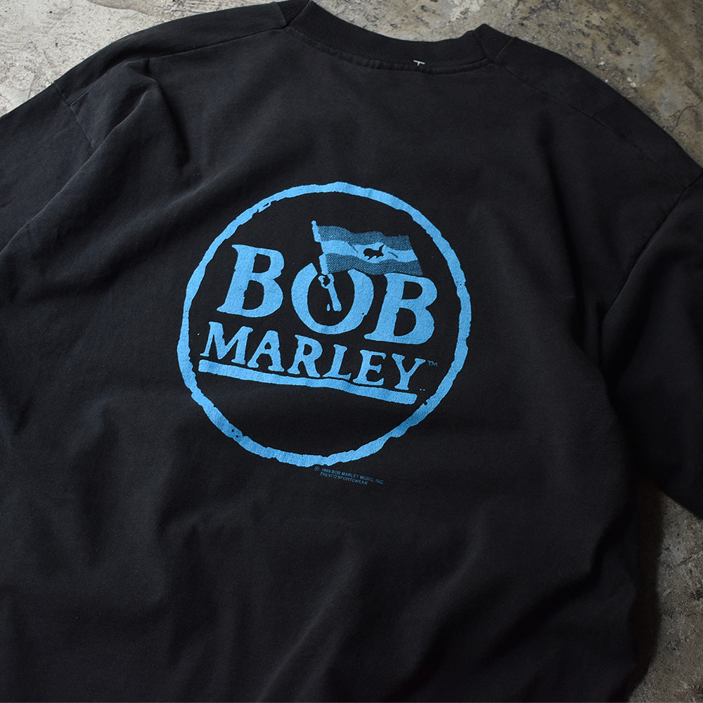 VINTAGE 90s BOB MARLEY TEE BLACK/BLUE