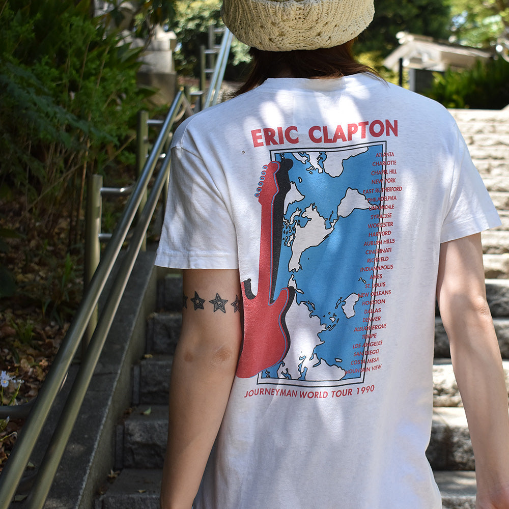 90's　ERIC CLAPTON/エリック・クラプトン　"Journeyman" World Tour Tee　230420H