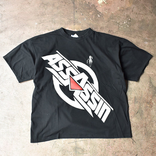 90's デッドストック! Assassin "Note Mon Nom Sur Ta Liste !" ラップ Tシャツ