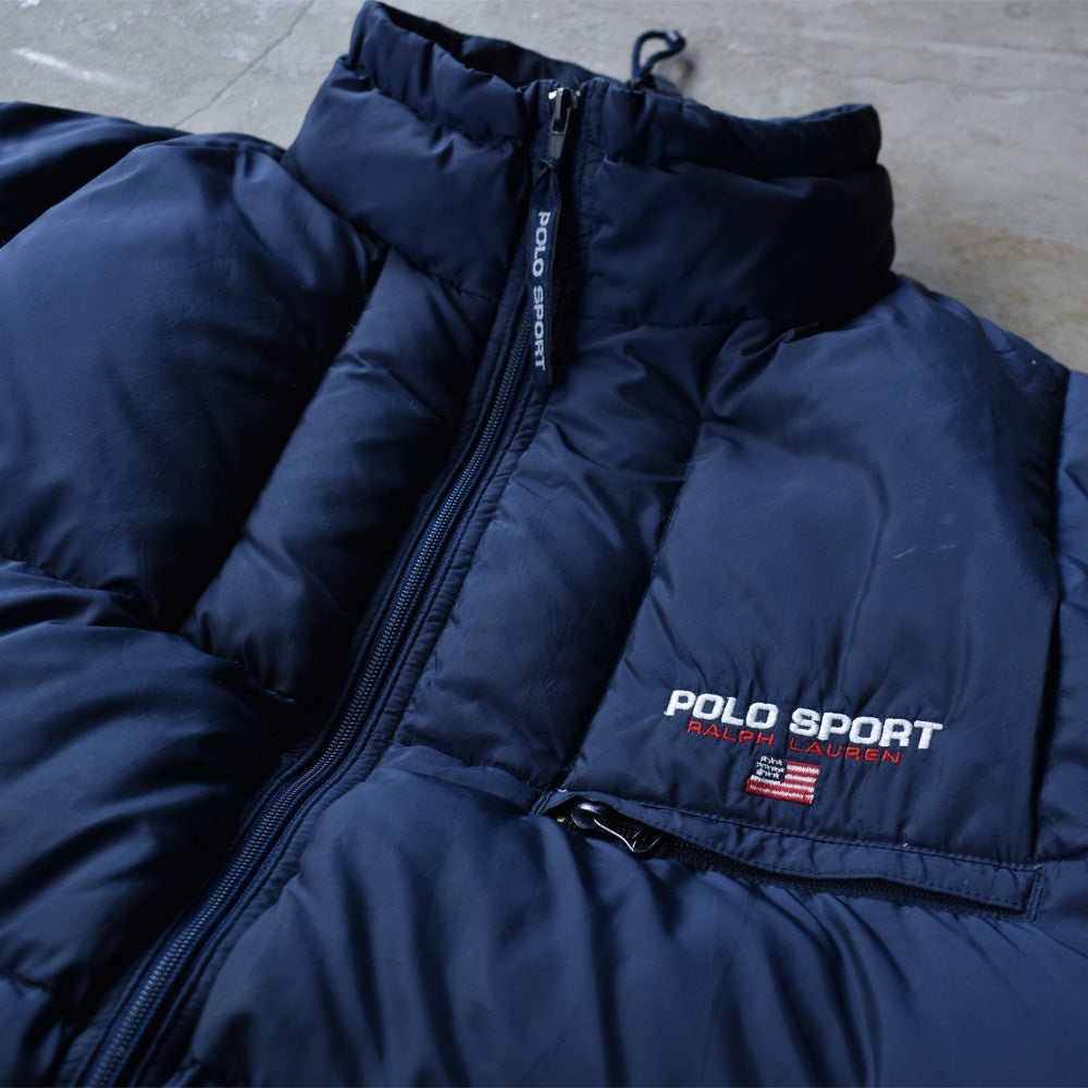 POLO SPORT down jacket 90's vintage navy | www.innoveering.net