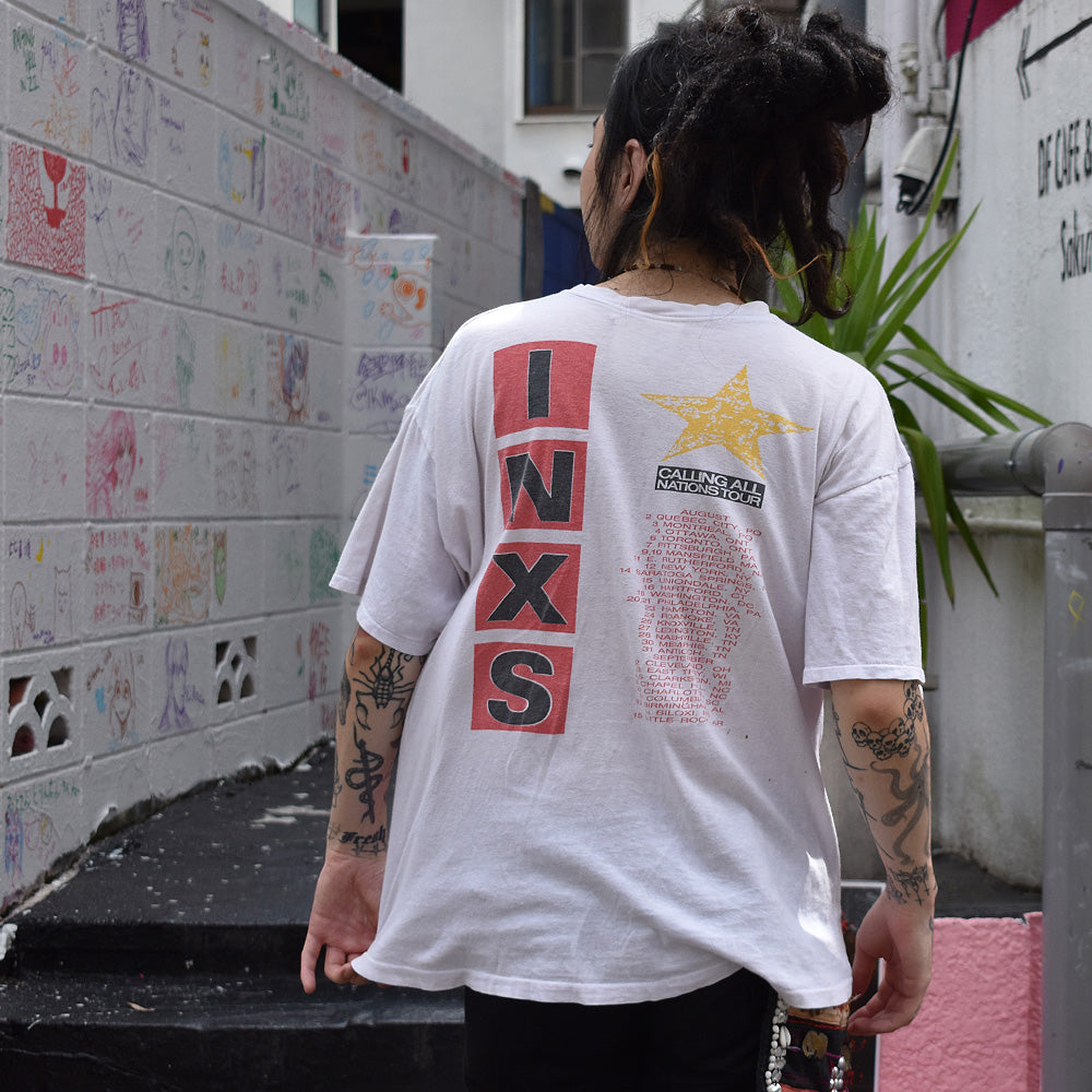 80's　INXS/インエクセス　"Calling All Nations" Tour　Tee　220824H