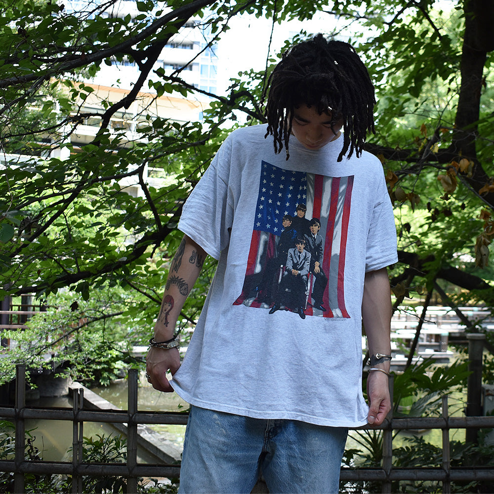 90's　The Beatles/ビートルズ 　星条旗 Tee　220727H　