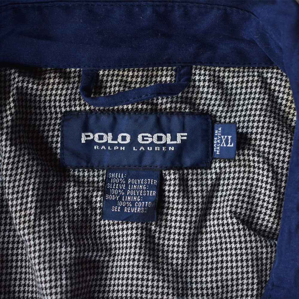 90's　POLO GOLF RALPH LAUREN/ポロ ゴルフ ラルフローレン  チェックライナー スイングトップジャケット　230316