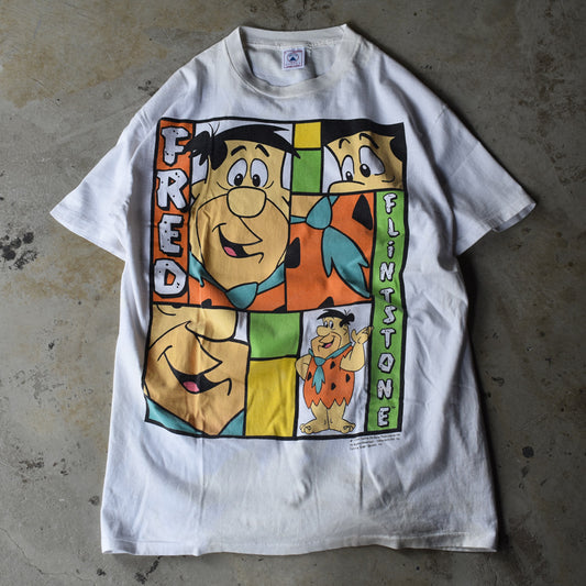 90’s The Flintstones/原始家族フリントストーン “FRED” Tee USA製 220822
